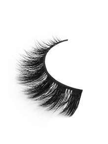 MAANGE 7/21对CC卷翘自然交叉全脸假睫毛，浓密卷翘，适合派对、卡通妆容、旅行必备，附赠眉刷，多功能刷可选 - 黑色 - 查看 6