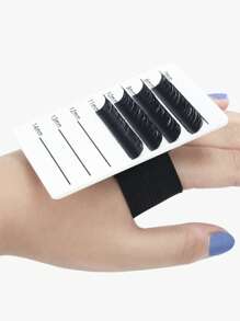 Glamlash 1Pc 7-14Mm Trắng Acrylic Cây Nối Mi Người Tổ Chức Pallet Giả Làn Mi Đứng Ngói Bảng Giá Đỡ - trắng - Xem 7