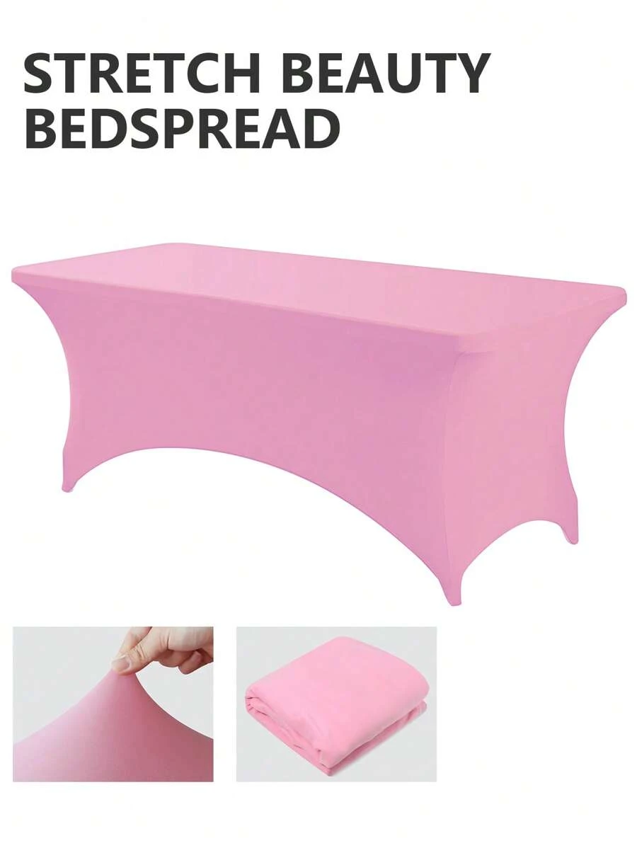 Glamlash 1 件装睫毛延长弹性床单可拉伸底部桌布 - 粉色 - 查看 1