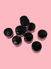 10入組20克面部奶油收納瓶 - 黑色 - 查看 5