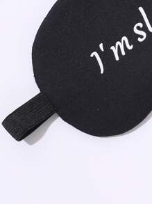 1 件字母图形眼罩适用于卧室、旅行、办公室、学校、返校用品 - 彩色 - 查看 4