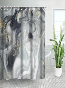 1 Màn Tắm Hoa Văn Đá Cẩm Thạch, Màn Tắm Polyester Hiện Đại Chống Thấm Nước Cho Phòng Tắm - Nhiều màu - Xem 1