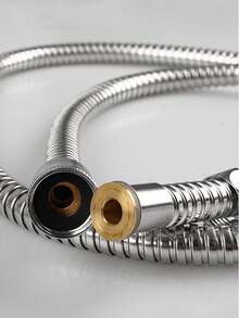 1入組銀色淋浴軟管浴用極簡主義不銹鋼淋浴頭軟管