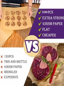 100入組素色顏色烘焙紙