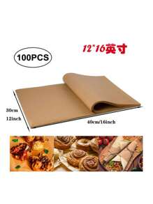 100入組素色顏色烘焙紙