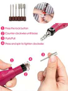 UV LED Light For Gel NailsNail Lamp Set, 45pcs Plastic Multicolor Nail Kit For Nail Salon,UV LED Light For Gel Nails, Nail Art Decorations Manicure Tools DIY Salon Home Gifts - Multicolor - View 6