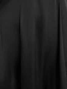 SHEIN Belle 緞面高衩吊帶連衣裙 - 黑色 - 查看 6