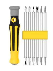 1 set 12 en 1 hierro de aleación multifuncional profesional para doméstico - Amarillo - Ver 1