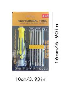 1 set 12 en 1 hierro de aleación multifuncional profesional para doméstico - Amarillo - Ver 2