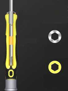 1 set 12 en 1 hierro de aleación multifuncional profesional para doméstico - Amarillo - Ver 4