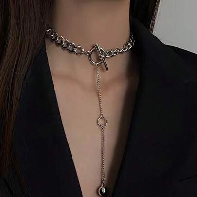 1 Cái Thời Trang Sắt Nghệ Thuật OT Thiết Kế Khóa Vòng Cổ Choker Nữ Trang Trí Hàng Ngày
