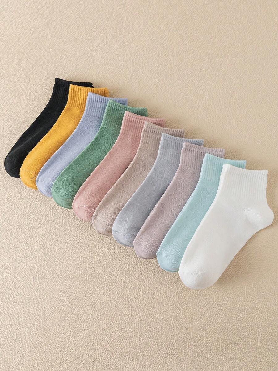 10 đôi vớ thủy thủ đoàn thường ngày chắc chắn cho cuộc sống hàng ngày - Nhiều màu - Xem 1