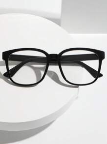 1 件装黑色厚框眼镜，适合男士、商务、学生、情侣、教师节礼物