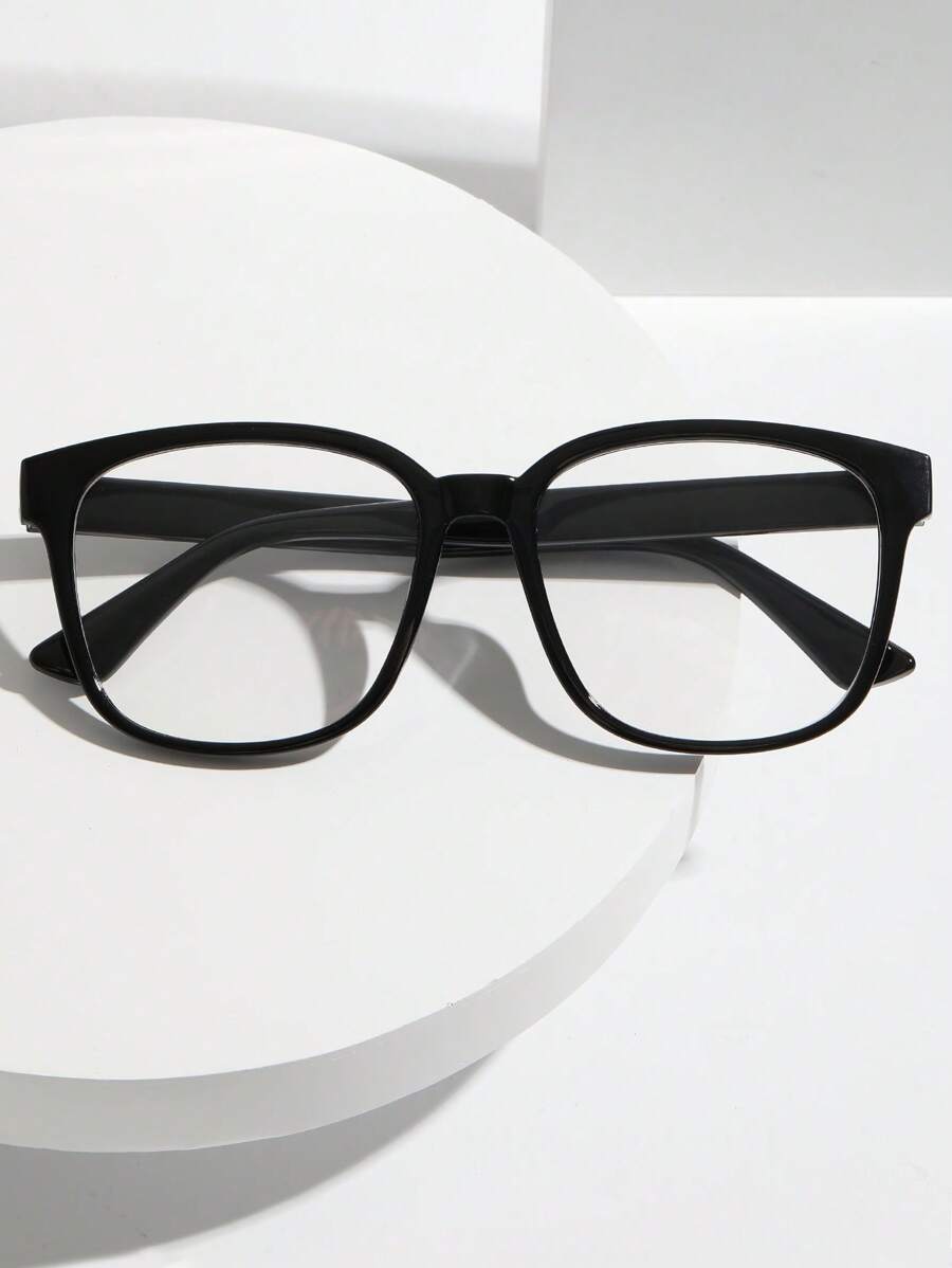 1 件装黑色厚框眼镜，适合男士、商务、学生、情侣、教师节礼物