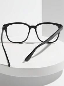 1 件装黑色厚框眼镜，适合男士、商务、学生、情侣、教师节礼物