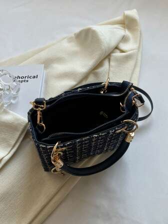 Women Handbag, Luxury Shoulder Bag, White Crossbody Bag, Large Capacity