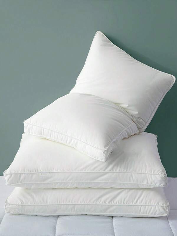 1pc Pure White Double Sided Pillow Core, Comfortable Bed Pillow Insert For Home, Bedding, Pillow Inserts, Pillows For Bed