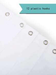 1pc Waterproof Printed Shower Curtain For Bathroom Decoration - Multicolor - View 3