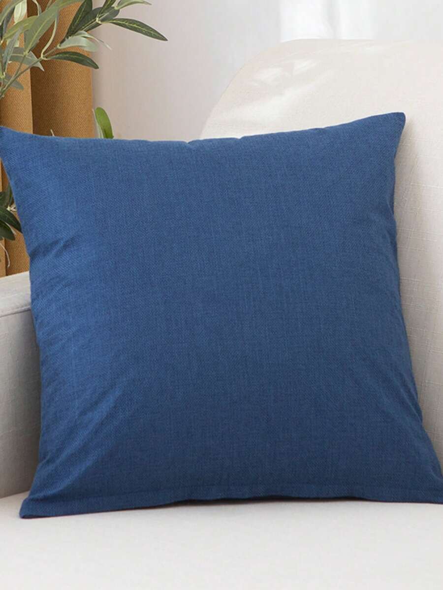 1pc Solid Cushion Cover Without Filler