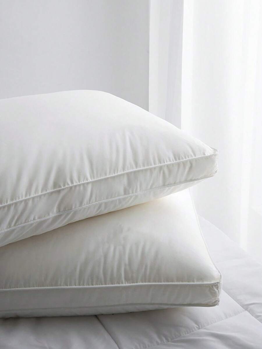 1pc Pure White Double Sided Pillow Core, Comfortable Bed Pillow Insert