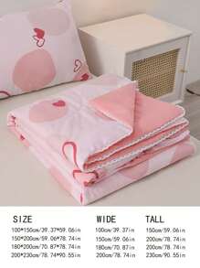 1PC Họa Tiết Trái Tim Mùa Hè Chăn, Vải Hiện Đại Trải Giường Cho Phòng Ngủ - Nhiều màu - Xem 2