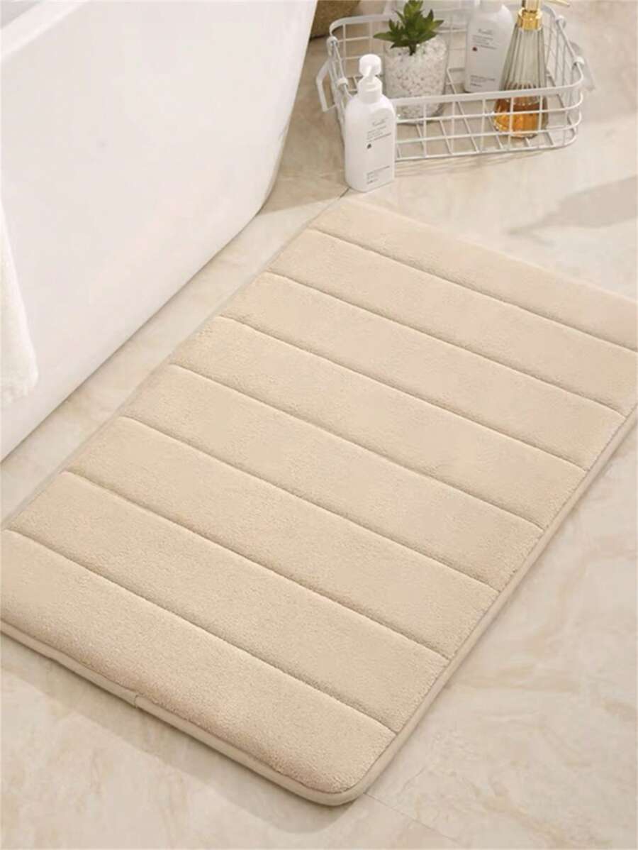 1 件涤纶浴室垫，简单防滑浴室地毯，适用于浴室家居浴室装饰地毯户外地毯门垫秋季装饰浴室配件返校入口装饰