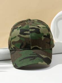 1pc Unisex Camo Pattern Fashionable Baseball Cap For Outdoor Travel Casual - Multicolor - View 2