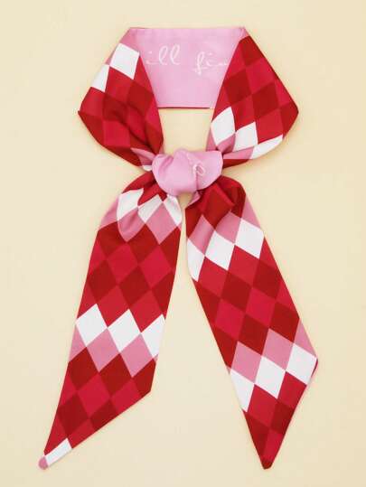 1入組女性幾何樣式時尚圍巾日常裝飾