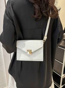 迷你方包素色 - 白色 - 查看 5