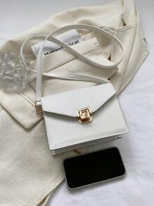 迷你方包素色 - 白色 - 查看 6