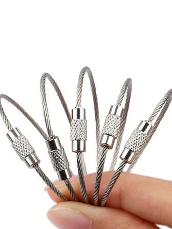 Anillo de cadena colgante de Acero Inoxidable para Camping, Equipo de Camping