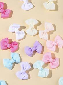 24pcs Baby Bow Decor Hair Clip - Multicolor - View 3