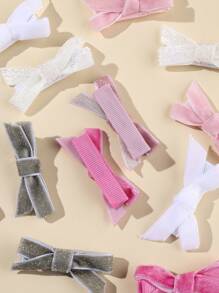 12pcs Assorted Cute & Creative Baby Hair Clips, Fashionable Hair Accessories Shipped With Random Cards - Multicolor - View 4