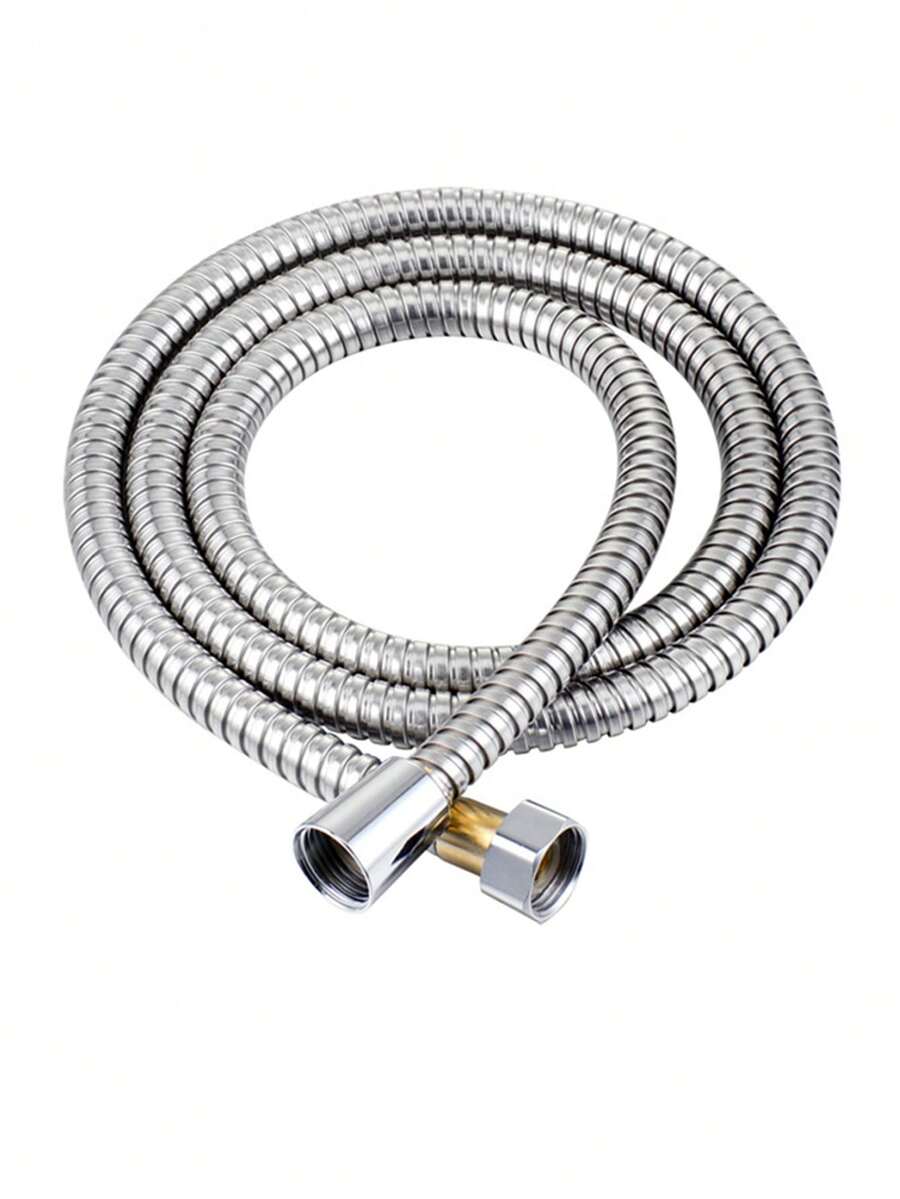 1入組銀色淋浴軟管浴用不銹鋼淋浴軟管