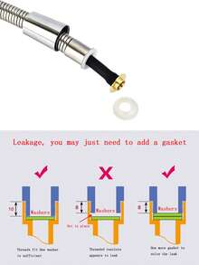 1入組銀色淋浴軟管浴用不銹鋼淋浴軟管