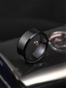 1 buc Inel minimalist din oțel inoxidabil la modă pentru bărbați pentru decorarea zilnică