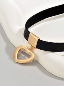 1 chiếc vòng cổ trái tim bằng PU Polyurethane thời trang dành cho phụ nữ làm quà tặng ngày lễ tình nhân, mẹ, mẹ, ngày của mẹ, quà tặng - Nhiều màu - Xem 2