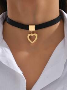 1 chiếc vòng cổ trái tim bằng PU Polyurethane thời trang dành cho phụ nữ làm quà tặng ngày lễ tình nhân, mẹ, mẹ, ngày của mẹ, quà tặng - Nhiều màu - Xem 3