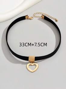 1 chiếc vòng cổ trái tim bằng PU Polyurethane thời trang dành cho phụ nữ làm quà tặng ngày lễ tình nhân, mẹ, mẹ, ngày của mẹ, quà tặng - Nhiều màu - Xem 4