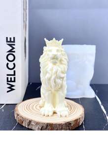 1入組矽膠創意獅子設計DIY矽膠模具 - 白色 - 查看 1