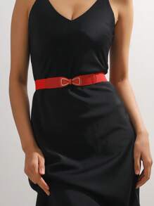 1 Thắt lưng nữ thắt nơ trang trí nơ thời trang, để trang trí váy - Đỏ - Xem 1