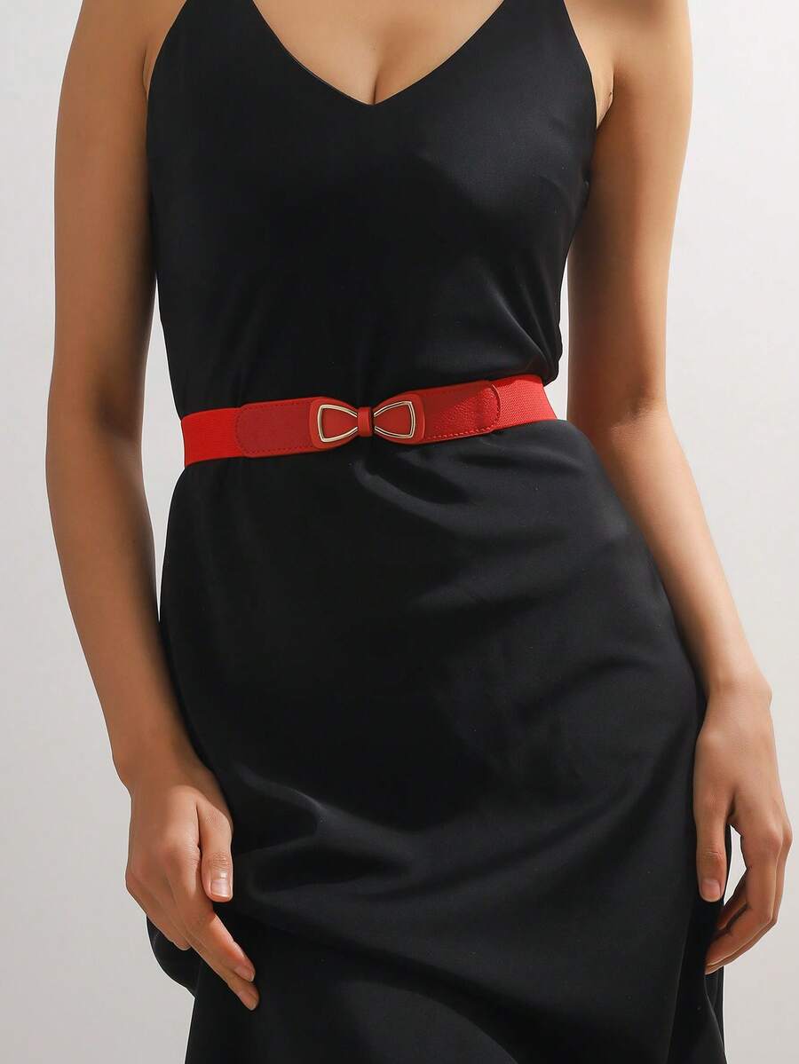 1 Thắt lưng nữ thắt nơ trang trí nơ thời trang, để trang trí váy - Đỏ - Xem 1