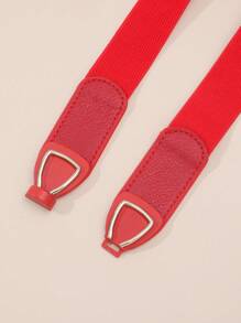 1 Thắt lưng nữ thắt nơ trang trí nơ thời trang, để trang trí váy - Đỏ - Xem 3