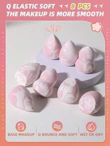 8pcs Makeup Sponge Set - Multicolor - View 2
