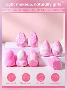 8pcs Makeup Sponge Set - Multicolor - View 2