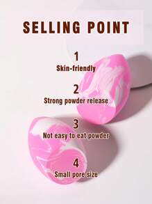 2pcs/Set Portable Makeup Sponge Set For Daily Use - Multicolor - View 4