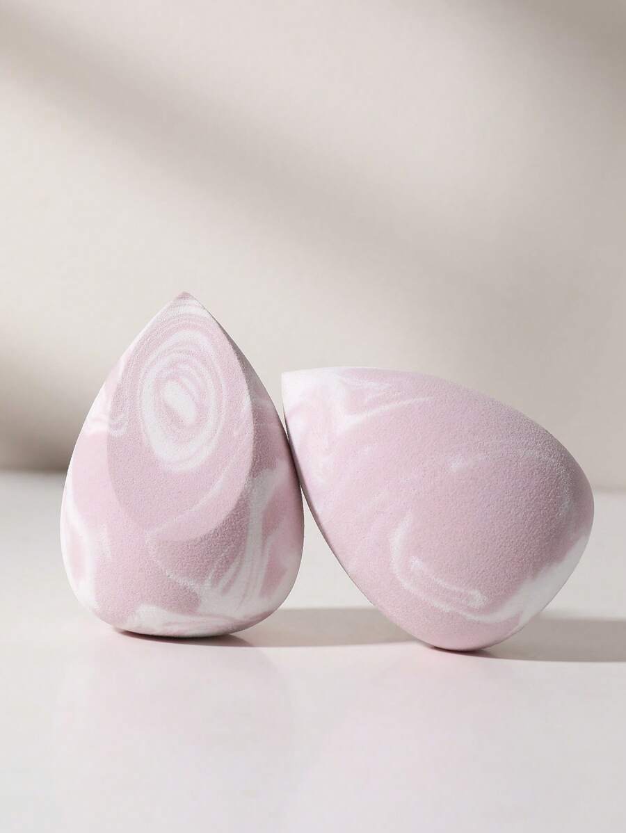 2pcs/Set Portable Makeup Sponge Set For Daily Use - Multicolor - View 1