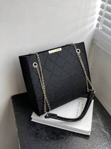 Thời trang, Không khí đơn giản, Túi đeo vai thời trang thường ngày - màu đen - Xem 1