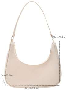 Túi đeo chéo tay kiểu Pháp dành cho nữ, chất liệu vải canvas in hình bò sữa, in theo yêu cầu, túi xách đơn giản nhẹ nhàng dùng để đi mua sắm hoặc đeo vai. - Màu be - Xem 4