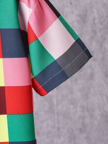 Boys Plaid Print Shirt Without Tee - Multicolor - View 4